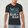 Music Major Student Pun Graduation Men's V-Neck T-Shirt