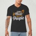 I Like Music More Than People Fan Introvert Men's V-Neck T-Shirt I Like Music More Than People Fan Introvert Men's V-Neck T-Shirt