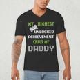 Nerdy Father Day Gamer Dad Daddy Men Love Video Gaming Men's V-Neck T-Shirt Nerdy Father Day Gamer Dad Daddy Men Love Video Gaming Men's V-Neck T-Shirt