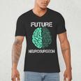 Neuro Surgeon Brain Student Graduation Future Neurosurgeon Men's V-Neck T-Shirt