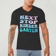 Next Stop Kindergarten Groovy Graduation Last Day Of School Men's V-Neck T-Shirt
