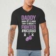 NICU Dad Micro Preemie Baby Dad Of NICU Warrior Appreciation Men's V-Neck T-Shirt