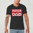 Ninja Dad Matching Family Ninja Warrior Men's V-Neck T-Shirt