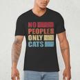 No People Only Cats Introvert Men's V-Neck T-Shirt