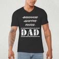 Not Biological Adoptive Foster But Dad T-Shirt For Fathers Men's V-Neck T-Shirt