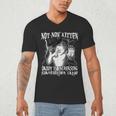 Not Now Kitten Daddy Increasing Shareholder Value Alpha Wolf Men's V-Neck T-Shirt Not Now Kitten Daddy Increasing Shareholder Value Alpha Wolf Men's V-Neck T-Shirt