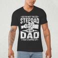 Not The Stepdad Dad That Stepped Up Fathers Day 2025 Men's V-Neck T-Shirt