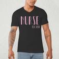 Nurse Est 2018 New Nurse Graduation Shirt Men's V-Neck T-Shirt