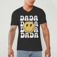 One Happy Family Birthday Matching Apparel Dada One Happy Dude Birthday Theme Family Matching Adult Child Short Sleeve Crew Neck Classic Fit Polyester 50 Cotton 50 Men's V-Neck T-Shirt