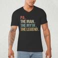 Pa The Man Myth Legend Shirt Father Dad Men's V-Neck T-Shirt Pa The Man Myth Legend Shirt Father Dad Men's V-Neck T-Shirt