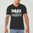 Papa Squatch For Dad Sasquatch Fathers Day Men's V-Neck T-Shirt