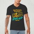 My Parents Survived Dial Up Internet Nostalgia 90s Men's V-Neck T-Shirt My Parents Survived Dial Up Internet Nostalgia 90s Men's V-Neck T-Shirt