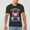 I Paused My Game To Graduate 2024 Gamer Graduation Men's V-Neck T-Shirt