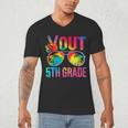 Peace Out 5th Grade Tie Dye Graduation Last Day Of School Men's V-Neck T-Shirt