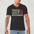 Peace Out 8th Grade Graduation Last Day Of School Men's V-Neck T-Shirt