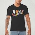 Peace Out Elementary Graduation Graduate Class Of 2025 Men's V-Neck T-Shirt