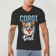 Pembroke Welsh Corgi Corgi Dad Men's V-Neck T-Shirt