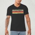 Personal Christmas Retro Vintage Graduation Inspector Job Title Profession Birthday Worker Idea Men's V-Neck T-Shirt