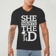 PhD Doctorate Husband Boyfriend PhD Graduation Men's V-Neck T-Shirt