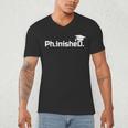 PhD Graduation Doctorate Degree Graduate PhinisheD Men's V-Neck T-Shirt