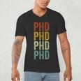 PHD Graduation Doctorate Men's V-Neck T-Shirt