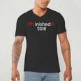 PhD Graduation PhinisheD Finished 2018 Tshirt Men's V-Neck T-Shirt