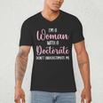 PhD Graduation Woman With A Doctorate Degree Men's V-Neck T-Shirt