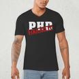PHD Nailed It Graduation Doctorate Graduate Men's V-Neck T-Shirt