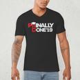 Phinally Done Graduation 2019 Phd Shirt Men's V-Neck T-Shirt