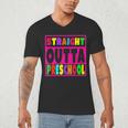 Pink STRAIGHT OUTTA Preschool PRE-K Graduation Men's V-Neck T-Shirt