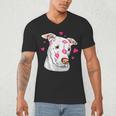 Pitbull Love Pitbull Moms Dads Men's V-Neck T-Shirt
