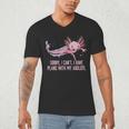 I Have Plans With My Axolotl Salamander Introvert Men's V-Neck T-Shirt I Have Plans With My Axolotl Salamander Introvert Men's V-Neck T-Shirt