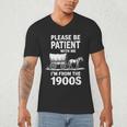 Playful Slow Pace Please Be Patient I'm From The 1900s Men's V-Neck T-Shirt