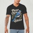 Please Chew Quieter Introvert Christmas Bird Watcher Men's V-Neck T-Shirt Please Chew Quieter Introvert Christmas Bird Watcher Men's V-Neck T-Shirt