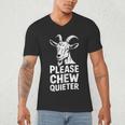 Please Chew Quieter Introvert Quietness Silence Lover Men's V-Neck T-Shirt
