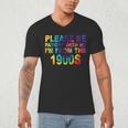 Please Be Be Patient With Me I'm From The 1900s Hippie Men's V-Neck T-Shirt