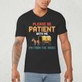Please Be Patient With My I'm From The 1900s Old Retro Men's V-Neck T-Shirt