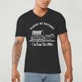 Please Be Patient I'm From The 1900s Oxen And Wagon Men's V-Neck T-Shirt Please Be Patient I'm From The 1900s Oxen And Wagon Men's V-Neck T-Shirt
