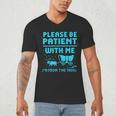 Please Be Patient With Me I'm From The 1900s Pixel Wagon Men's V-Neck T-Shirt