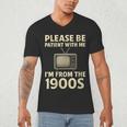 Please Be Patient With Me I'm From The 1900s Television Set Men's V-Neck T-Shirt