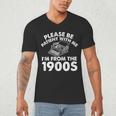 Please Be Patient With Me I'm From The 1900s Typewriter Men's V-Neck T-Shirt