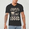Please Be Patient To Me I'm From The 1900s Wild West Vintage Men's V-Neck T-Shirt