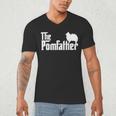 Pomeranian Father Dad The Pom Father Dog Lover Small Men's V-Neck T-Shirt