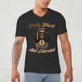 Pretty Educated African American Graduation Class 2024 Men's V-Neck T-Shirt