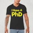 Pretty Huge Dick Joke Graduation PhD Humor Men's V-Neck T-Shirt