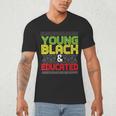 Proud African American Educated Graduation Men's V-Neck T-Shirt
