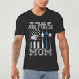 Proud Air Force Mom US Air Force Graduation Mom Men's V-Neck T-Shirt