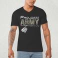 Proud Army Father-In-Law US Army Graduation Father-In-Law Men's V-Neck T-Shirt