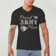 Proud Army Mom Army Graduation Military Mom T-Shirt Men's V-Neck T-Shirt