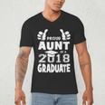 Proud Aunt Of A 2018 Graduate Senior Graduation School Shirt Men's V-Neck T-Shirt